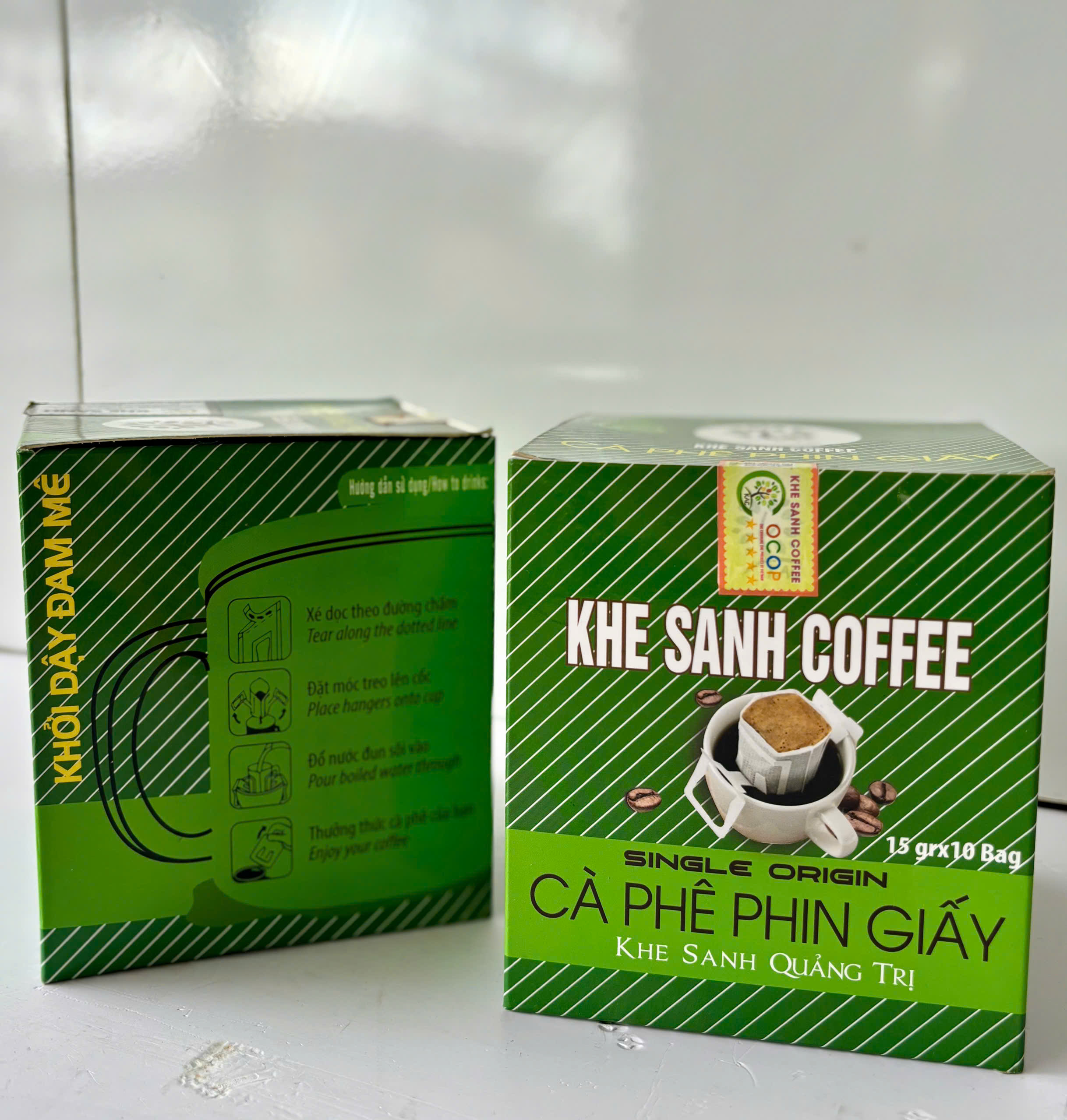 Cà phê phin giấy Khe Sanh