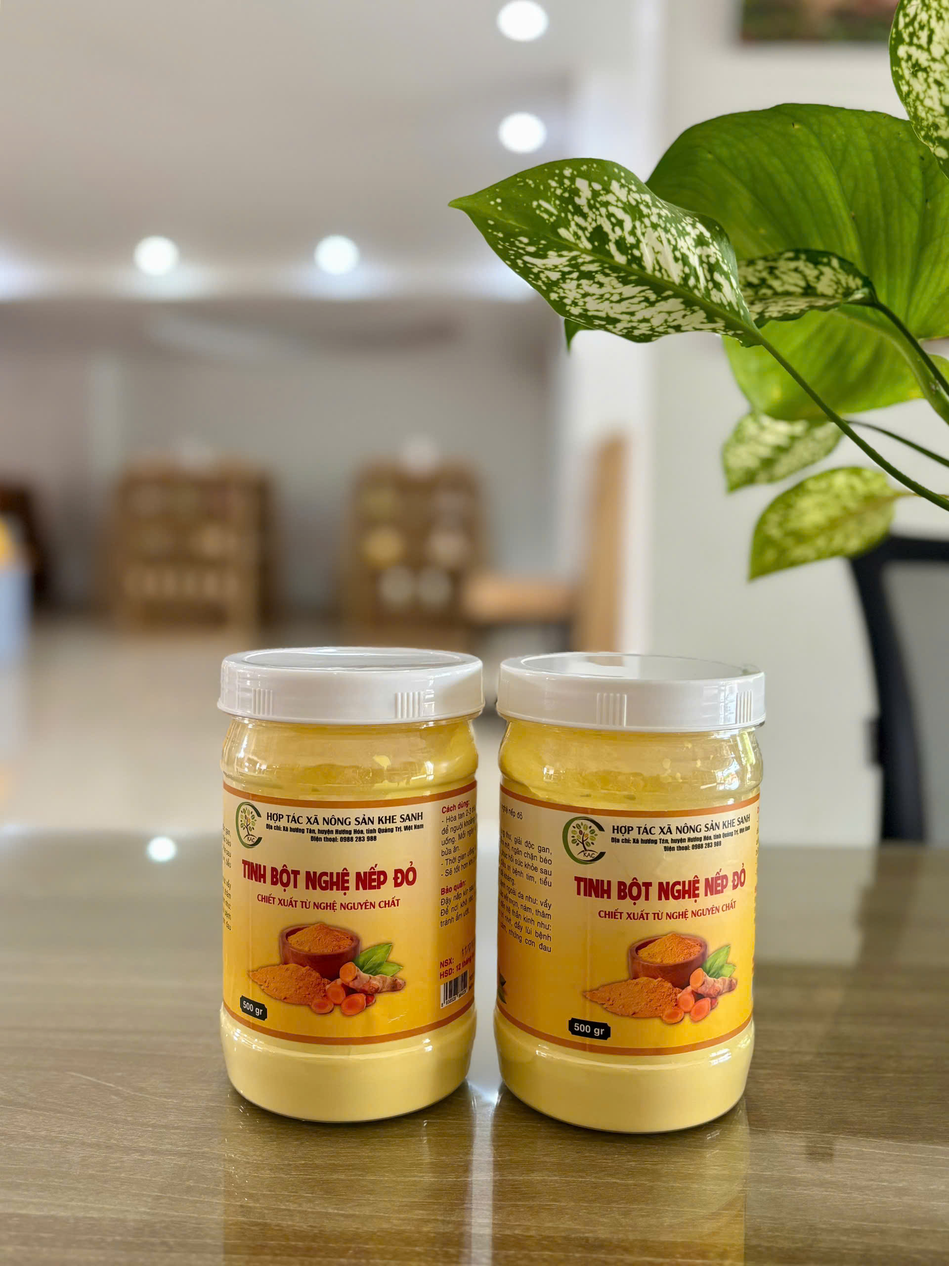 Tinh bột nghệ nếp đỏ KAC 2